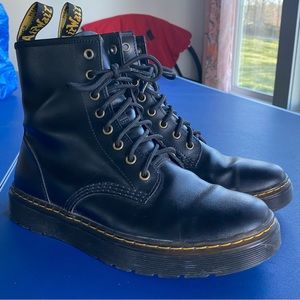 Dr Martens. Zavala. Black leather boots. Sz 10 women. EUC.